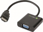 Adapter Techly HDMI to VGA with Audio HDMI 19 pin male, VGA female, 0.15 m, must v.