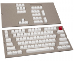Klaviatuuri kate Glorious PC Gaming Race Doubleshot, valge v.