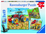 Pusle 3in1 Ravensburger Giant Machines 080120, 18 cm x 18 cm, 147 tk, mitmev&auml;rviline
