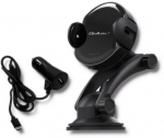 Auto laadija Qoltec, USB/Wireless/USB-C, must v.
