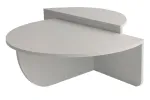 Kohvilaud Kalune Design Podium, valge v., 30 cm x 90 cm x 35 - 60 cm