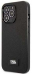 Telefoni &uuml;mbris Karl Lagerfeld Saffiano Plaque Case, Apple iPhone 13 Pro, must v.
