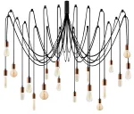 Valgusti rippuv Opviq Kabluni MR - 920 536NTD1121, E27, 20 x 40 W, ilma katteta / vask v.