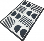 Vannitoa p&otilde;randamatt Foutastic N&yacute;gra 510CHL1129, mitmev&auml;rviline, 120 cm x 70 cm