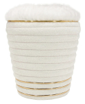 Tumba Kayoom Doric 335 76SMS-WHT, kuldne v./valge v., 42 cm x 42 cm x 50 cm