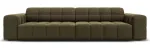 Diivan Micadoni Home Jennifer Velvet, roheline v., 244 x 102 cm x 70 cm