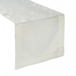 Piklik laudlina ristk&uuml;likukujuline Lilian, kreemjasvalge, 40 x 200 cm