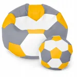 Kott-toolide komplekt Ball XXXXL, valge v./kollane v./hall v.