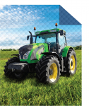Voodikate Tractor NHLA-41, sinine v./roheline v., 170 cm x 210 cm