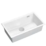 K&ouml;&ouml;givalamu Quadron Logan 110, graniit, 76 cm x 45 cm x 23.5 cm, valge v./roostevaba teras v.