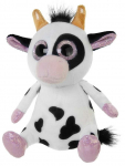 Pehme m&auml;nguasi Wild Planet Cow, valge/must, 18 cm