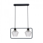 Valgusti rippuv Candellux Lighting Niko, E27, 2 x 40 W, must v.