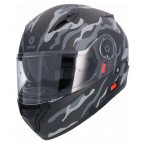 Mootorratta kiiver Shiro Commando, S (55-56 cm), must/hall