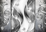 Fototapeet Artgeist Diamonds In Silver, 70 cm x 70 cm