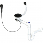 Sifoon vannitoavalamu jaoks Laveo, roostevaba teras