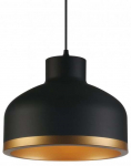 Valgusti rippuv GTV Goldi 4090, E27, 1 x 40 W, kuldne v./must v., 30 x 30 cm