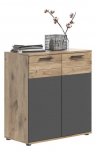 Kummut MC Akcent Mason X12B8901, pruun v./hall v., 87 cm x 40 cm x 80 cm