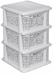 Vanniriiul Branq Bamboo, 29 cm x 44.5 cm x 25.5 cm, valge