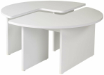 Kohvilaud Nordure Moira, valge v., 90 cm x 90 cm x 41 cm