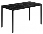 S&ouml;&ouml;gilaud ModernHome, must v./marmor v., 120 cm x 60 cm x 73.5 cm