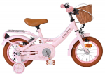 Lisaratastega laste jalgratas, laste Volare Ashley FW 9EF, roosa, 12"