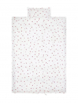 Beebi voodipesu komplekt Lady Lovebug, 100 x 70 cm, valge v./punane v.