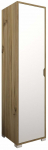 Riidekapp Kalune Design 1600-014, valge v./p&auml;hklipuu v., 45 cm x 40 cm x 183 cm