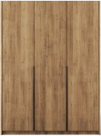 Riidekapp ADRK Bregma III, must v./artisan oak, 58 cm x 148 cm x 204 cm