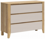 Kummut Sawira II, valge v./mauvella oak v., 90 cm x 116.5 cm x 42.5 cm