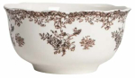 Serveerimiskauss Homla Lourry 245149, 450 ml, 14 cm x 14 cm, &Oslash; 14 cm, pruun v./valge v., portselan