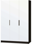 Riidekapp Mirtillo, must v., 60 cm x 150 cm x 210 cm, peegliga