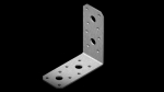 Kinnitusnurk, 90 mm x 90 mm x 65 mm x 2.5 mm, tugevdatud, 50 tk
