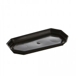 Lillepotialus Uniplastex Upp 5-120, must, 24.2 cm, 24 cm