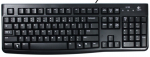 Juhtmega arvutiklaviatuur Logitech K120, EN/RU, must v.