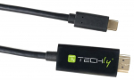 Juhe Techly USB Type-C male, Display port male, 2 m