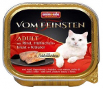 Kassi m&auml;rgtoit Animonda Vom Feinsten Adult, veiseliha/kanaliha, 0.1 kg