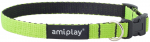 Kaelarihm koertele Amiplay Twist, roheline, 350 - 500 mm x 20 mm, 35-50