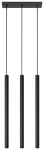 Valgusti rippuv Sollux Pastelo 3, G9, 3 x 40 W, must v. / must v.
