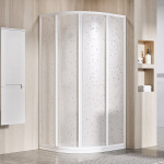 Du&scaron;ikabiin Ravak SuperNOVA SKCP4-80, pool&uuml;mar, aluseta, 80 cm x 80 cm x 195 cm, valge v./plastmass