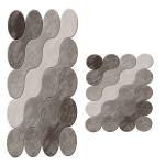 Vannitoamattide komplekt Foutastic 394ANR1496, pruun v., 100 cm x 60 cm