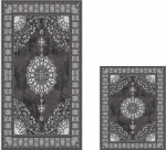 Vannitoamattide komplekt Foutastic 510615, hall, 150 cm x 60 cm