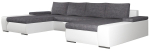 Nurgadiivan Marino Sawana 05, Soft 17, valge v./tumehall v., 200 x 363 cm x 88 cm