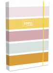 Kummiga kaust Lastva Stripes, 32 cm x 22 cm, A4 (v&auml;rv/disain valitakse juhuslikult)