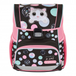 Kooli seljakott Herlitz Loop Cute Cat, must v./roosa v., 22 cm x 31 cm x 37 cm
