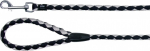 Koera rihm Trixie Cavo 14341, h&otilde;be v./must v., 1 m x 12 mm, S-XL