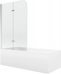 Vann seinaga, teisaldatav Mexen Cubik, 70 cm x 150 cm x 38 cm, ristk&uuml;lik, valge