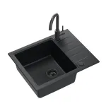 K&ouml;&ouml;givalamu Quadron Peter 116, graniit, 62 cm x 50 cm x 20 cm, must v.