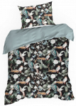 Voodipesukomplekt Nova Print Gift, must/mitmev&auml;rviline, 140 x 200 cm