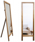 Peegel Kalune Design Cheval, teisaldatav, 45 cm x 145 cm, puidu v./pruun v.