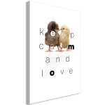 Reproduktsioon Artgeist Keep Calm and Love KR33, 20 cm x 30 cm